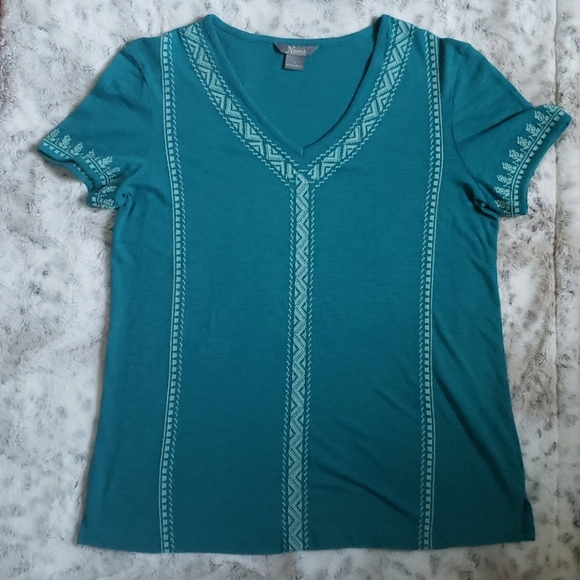 Natural Reflections Tops - Natural Reflections Tee with Embroidery